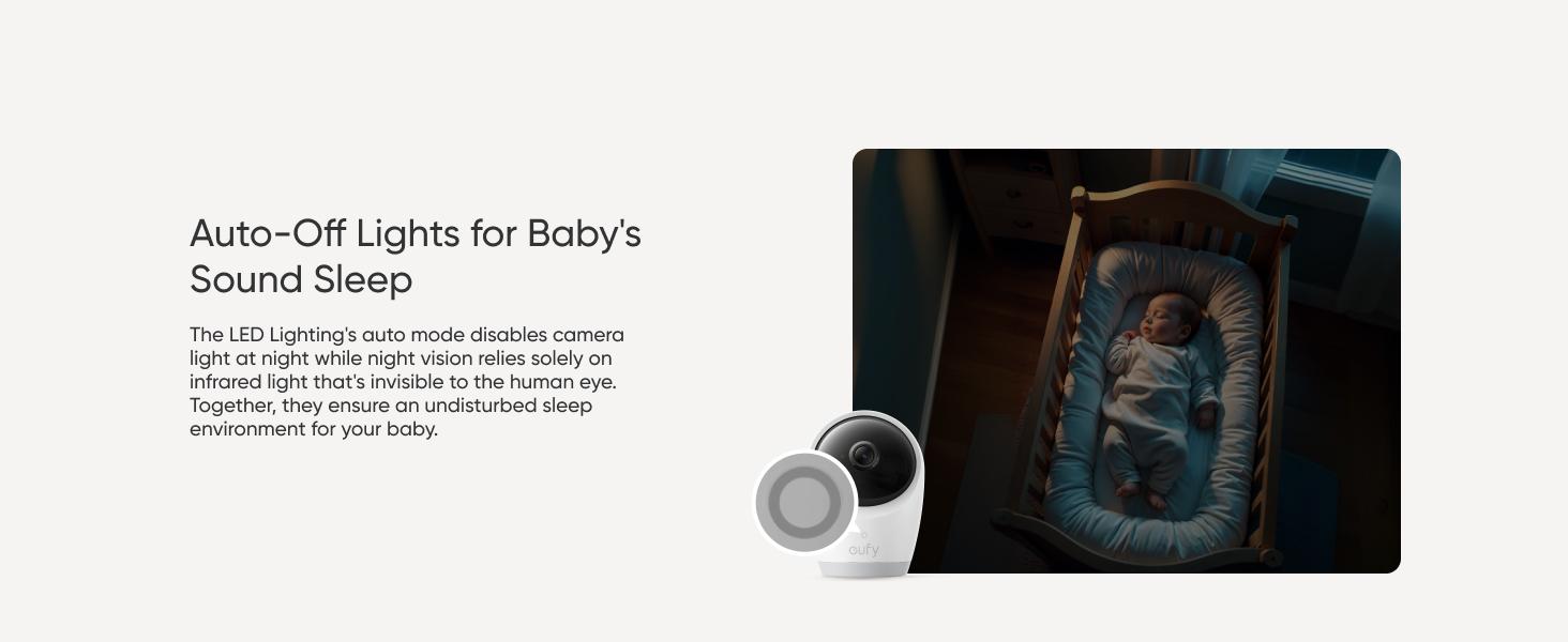 eufy E21 Baby Monitor, with 4K Camera, Hybrid Wi-Fi and No Wi-Fi Connection, App and Monitor Control, Ultra-Clear Night View, Pan-Tilt, 8× Zoom, Portable Camera with Built-In Battery, ANR, Smart Alerts｜Spingtok