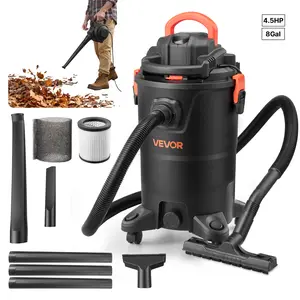【Spotlight Day】VEVOR 3-in-1 Shop Vac, 11 Gallon Wet Dry Shop Vacuum, 4.5 Peak HP Portable Vacuum Cleaner with Blower, Dual-Filter, 1350W Input Power, 1.25in x 7ft Hose, 9.8ft Cord for Jobsite, Workshop, Garage, Home