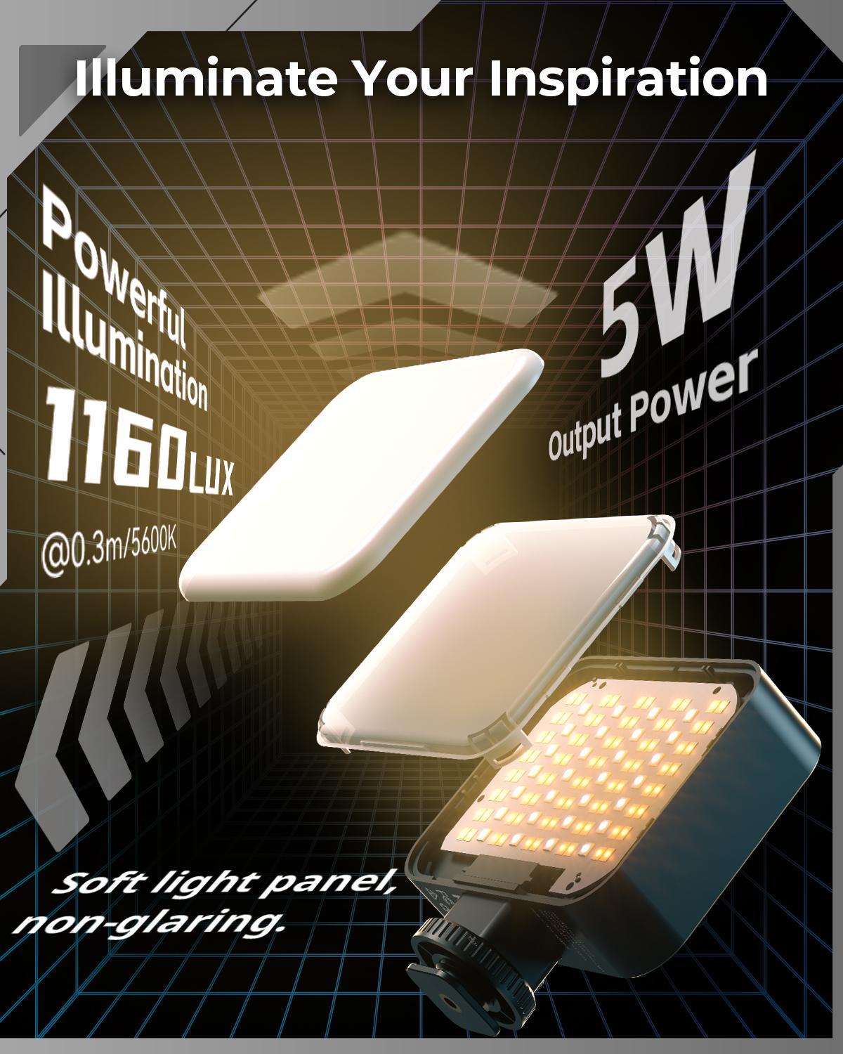 SmallRig P96 LED Mini Ring Light, Video Light,96 LED beads for Photography Video Lighting, Rechargeable 2200mA CRI 95 + 2700-6500K w 3 cold shoes Christmas gifts Portable Camera Accessories Videography Equipment Vlogging Kit SmallRig P96 LED Mini Ring Light, Video Light,96 LED beads for Photography Video Lighting, Rechargeable 2200mA CRI 95 + 2700-6500K w 3 cold shoes Christmas gifts Portable Camera Accessories Videography Equipment Vlogging Kit