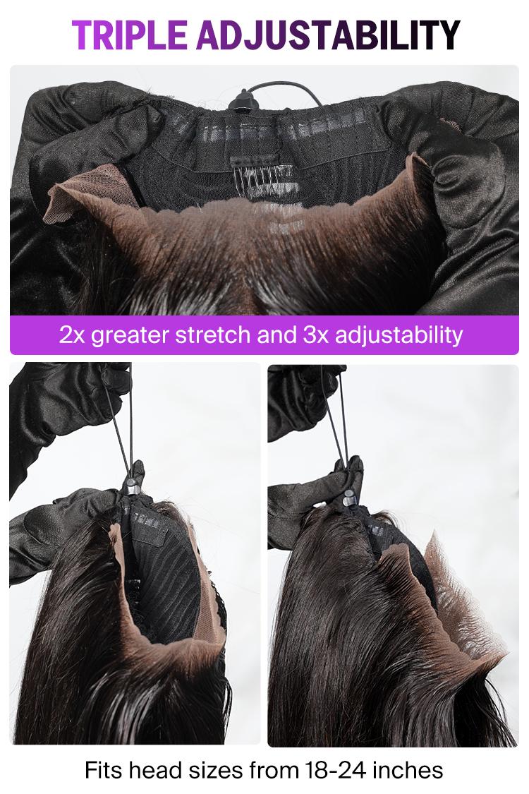 [Must-Have] 220% Density Megalook Wear Go Straight Glueless Wig Pre-everything Tiny Knots HD Lace Front Wig Real Ear To Ear With Invisi Draw-string Wig Beginner Friendly