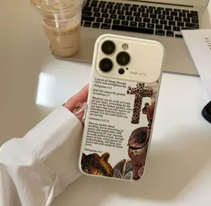 Leopard Cross Scripture Pattern Phone Case for iPhone 17 Pro Max 16 15 Plus Air 14 13 12 11 TPU Protective Case  #DSCFYTSJ4