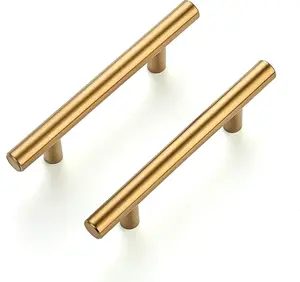 6 pairs of cabinet handles, stainless steel drawer pulls, suitable for cabinets, kitchens, bathrooms, and dressers.