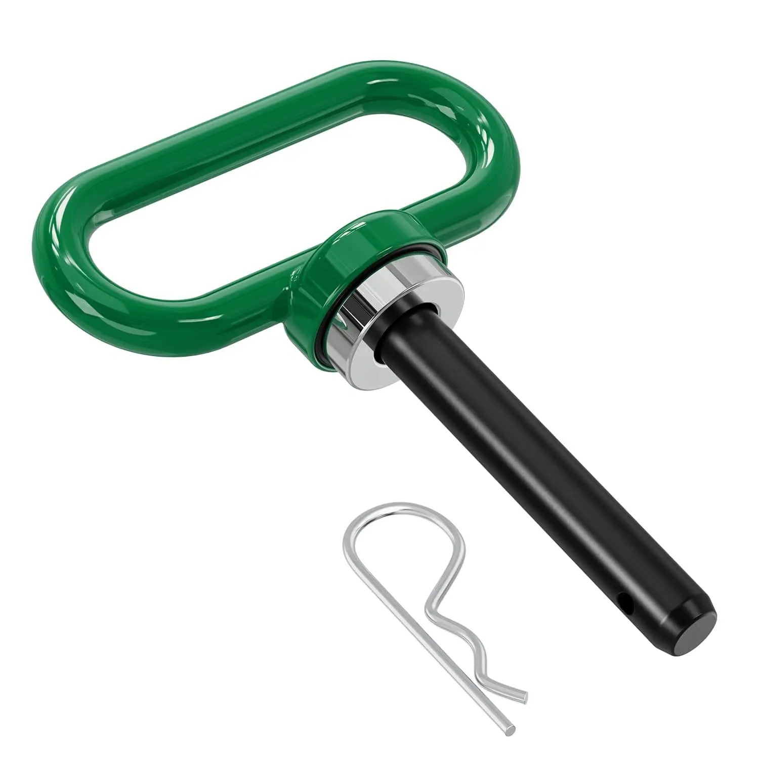 Nilight 1/2 in Diameter Heavy-Duty Neodymium Magnetic Trailer Hitch Pin, 1 in Outer Diameter Powder Coated Green Steel Core, Magnetic Grip Tractor Accessory for Lawn Mower & ATV Trailer Towing, Firm Connection, Full Welding
