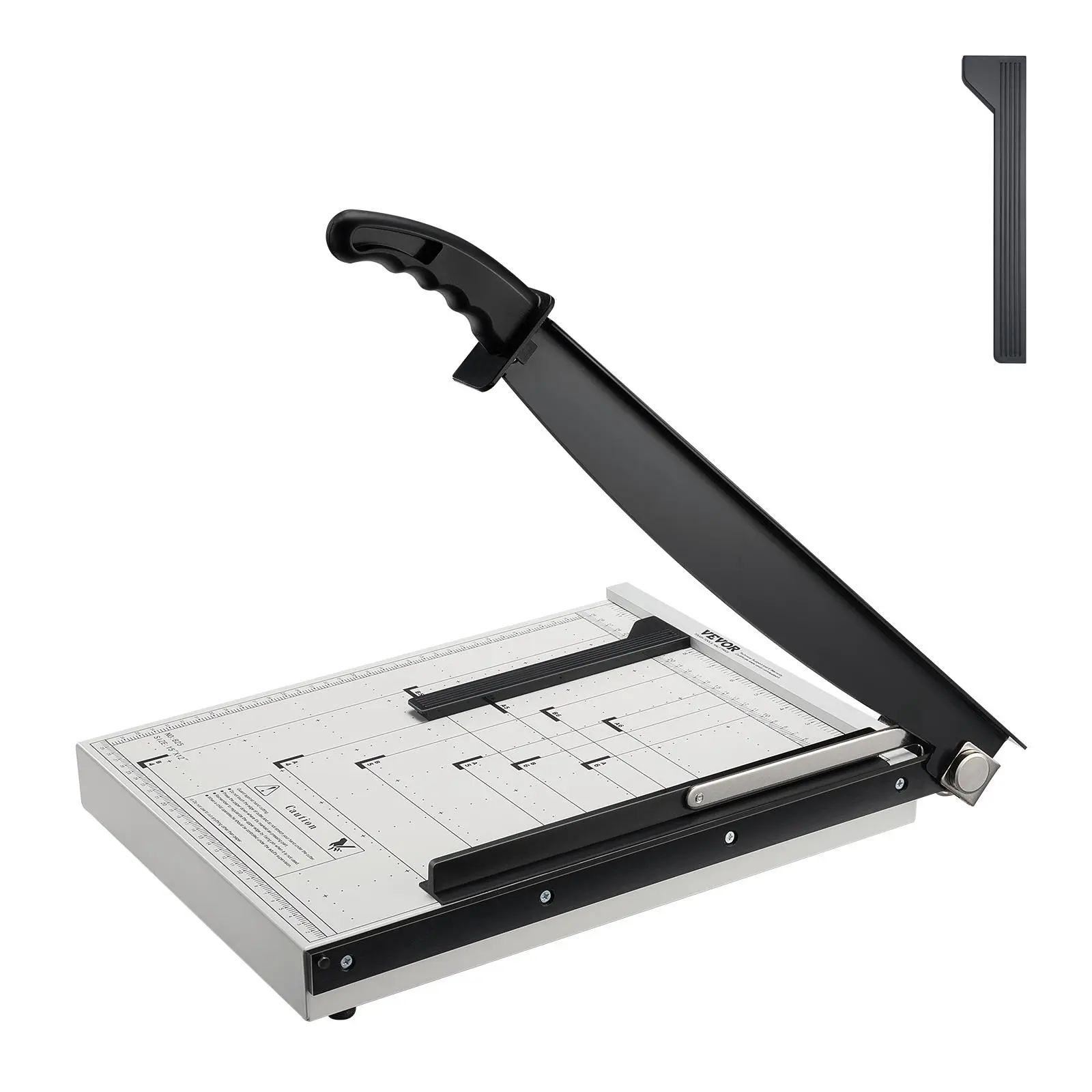 【Summerfinds】VEVOR Built-to-Last Steel Base Paper Cutting Machine, 15" Cut Length, 16-Sheet Capacity, Guillotine Trimmer with Guard Rail, Blade Lock, Ruler Guide, for Office Accessories, Cardstock/Cardboard, Home/Office Use