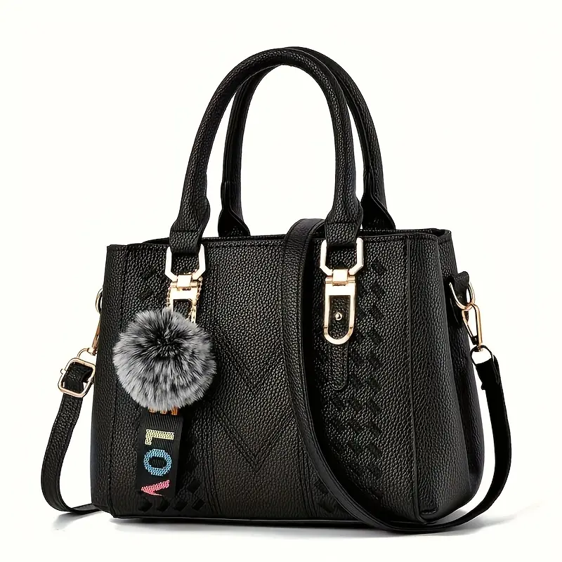 Women's PU Leather Geometric Large-Capacity Mom Bag - Casual Fashion Bag, Crossbody Shoulder Handbag, Versatile Daily Tote, Ideal Mother's Day/New Year's Eve Party Gift with Effects