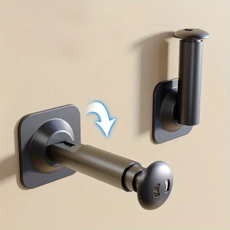 Extendable PVC Suction Cup Clothes Hanger Organizer, No-Drilling Wall-Mount Hook, Space-Saving Home Supply for Balcony Storage Installation Hangable