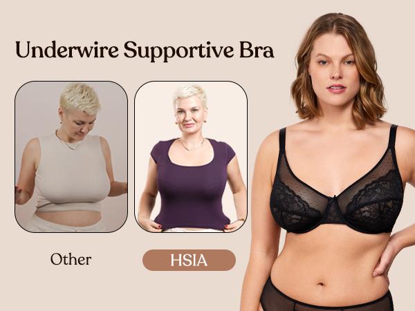 HSIA Enchante Unlined Floral Lace Underwire Plus Size No Padding Full Coverage Bra Set 2 Pack Womenswear SpringStatements