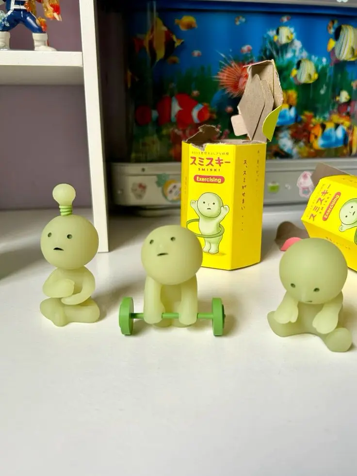 Smiski exercising Series in various limited editions, super hot hipper - Decorate your computer, desktop