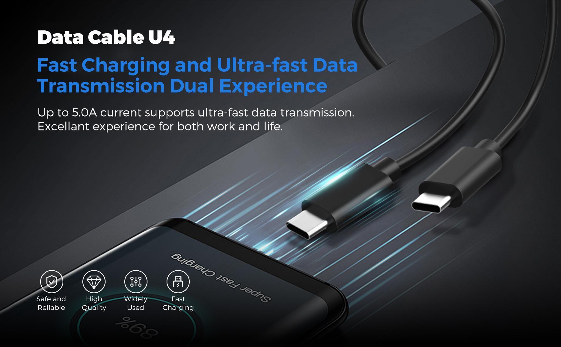 【U1-U4】MIRO Data Cables – Fast Charging for Apple & Type-C Devices, MFi & Smart Chip Protection, Durable & Reliable, Perfect for Home, Office & Travel, Convenient & Handy, Thoughtful Gift for Students, Professionals & Holidays