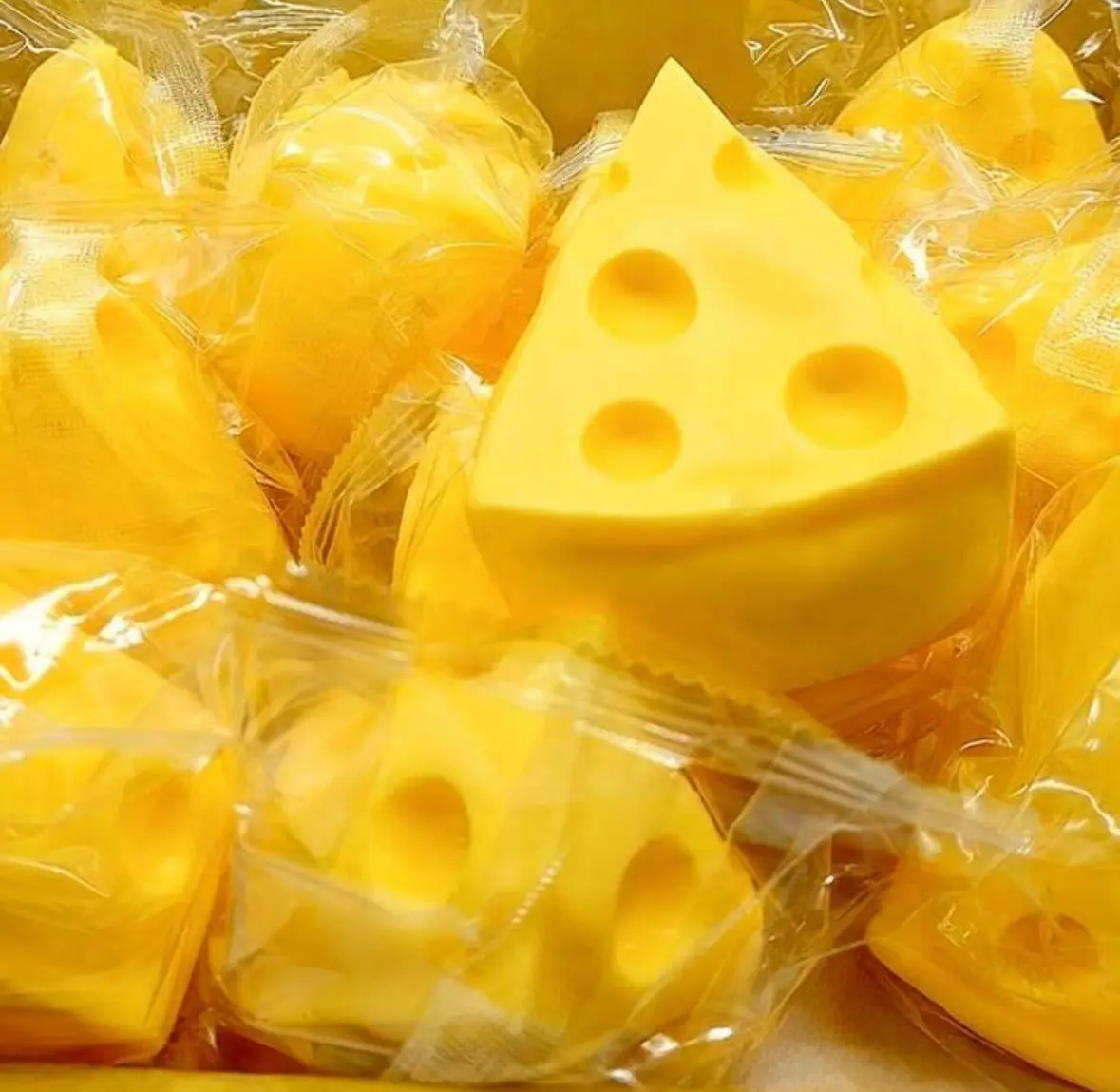 Big Cheese Squisher Stress Relief Toy - Palm-Sized Squishy Fidget, Stress Relief Squishies, Decompression Squeeze, Sensory Fidget Tool, Squishy Sensory Play, Fun Soft Toy