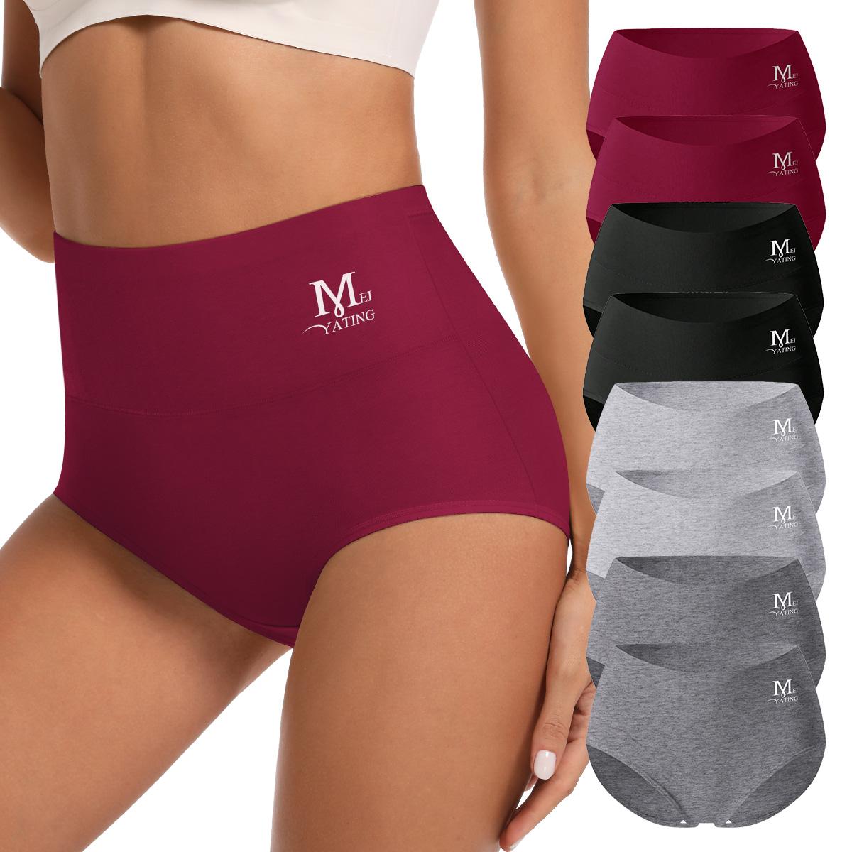 Morelect Women's High Waist Cotton Briefs,4/6/8 Pcs Super Soft Breathable Solid Color Panties for Mature Ladies,All Seasons Comfort,Womenswear SpringStatements Morelect Women's High Waist Cotton Briefs,4/6/8 Pcs Super Soft Breathable Solid Color Panties for Mature Ladies,All Seasons Comfort,Womenswear SpringStatements