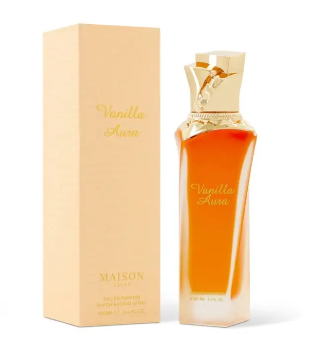 GULF ORCHID Vanilla Aura Eau de Parfum, 100ml | Long-Lasting Unisex Fragrance with Creamy Vanilla, Musk & Amber Notes, Edp Perfume Fragrance