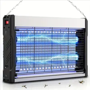 3200V Electric Mosquito Killer,USB Charging Removable Mosquito Collector Wall Mount,Durable Metal Black ,Bug Zapper withSafety Fences and LED Lights,ldeal for Bedroom & garden &camping & kitchen