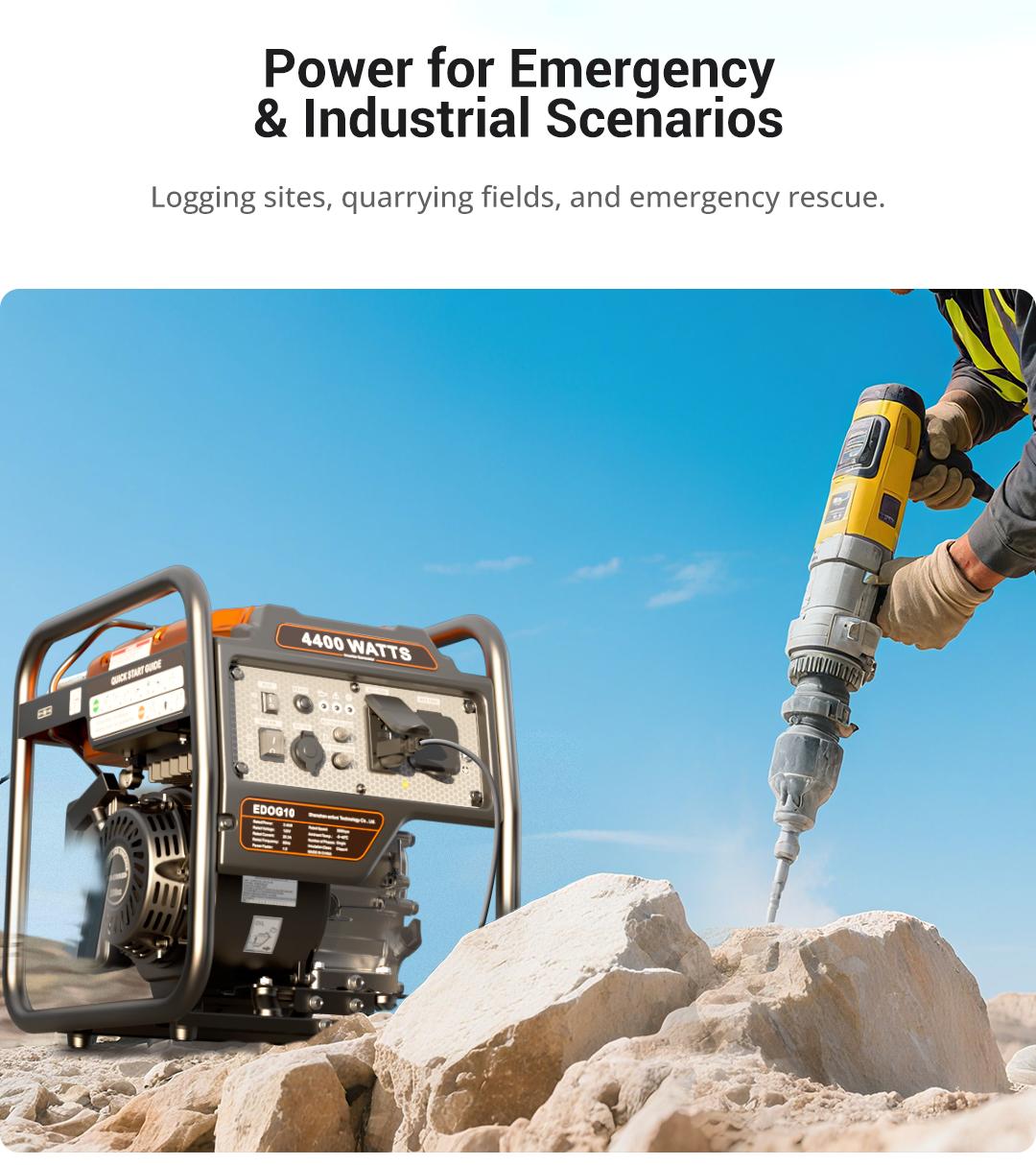 Efurden Power Equipment generadores de gasolina 4400 Watts Inverter Generator Gas Powered, Portable Open Frame Generator, Low Noise with ECO Mode and Inverter Technology, RV Ready, Emergency Home Backup Efurden Power Equipment generadores de gasolina 4400 Watts Inverter Generator Gas Powered, Portable Open Frame Generator, Low Noise with ECO Mode and Inverter Technology, RV Ready, Emergency Home Backup