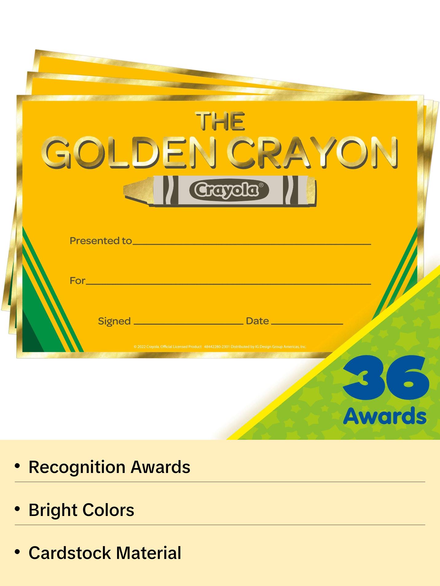 Crayola® Gold Crayon Recognition Awards