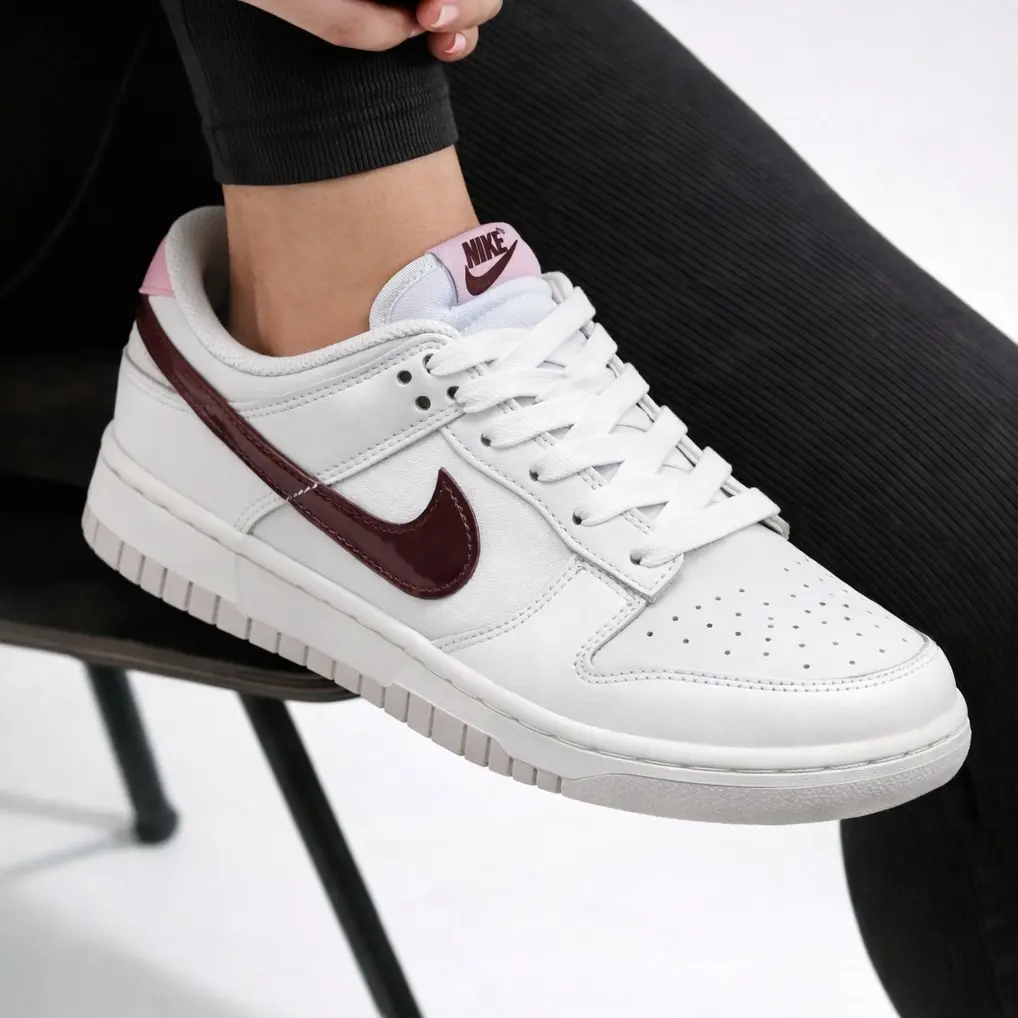 Nike Dunk Low White Plum Chalk IM6025-121 Women's Fashion Sneaker New Nike Dunk Low White Plum Chalk IM6025-121 Women's Fashion Sneaker New