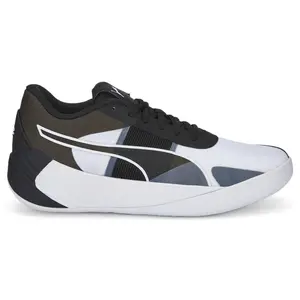 PUMA Mens Fusion Nitro Team Basketball Sneakers Shoes - White
