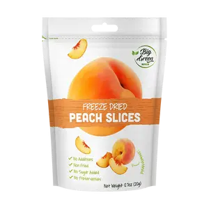 BIG GREEN Freeze Dried Peach Slices - Natural Hometown Flavor, 20g Snack