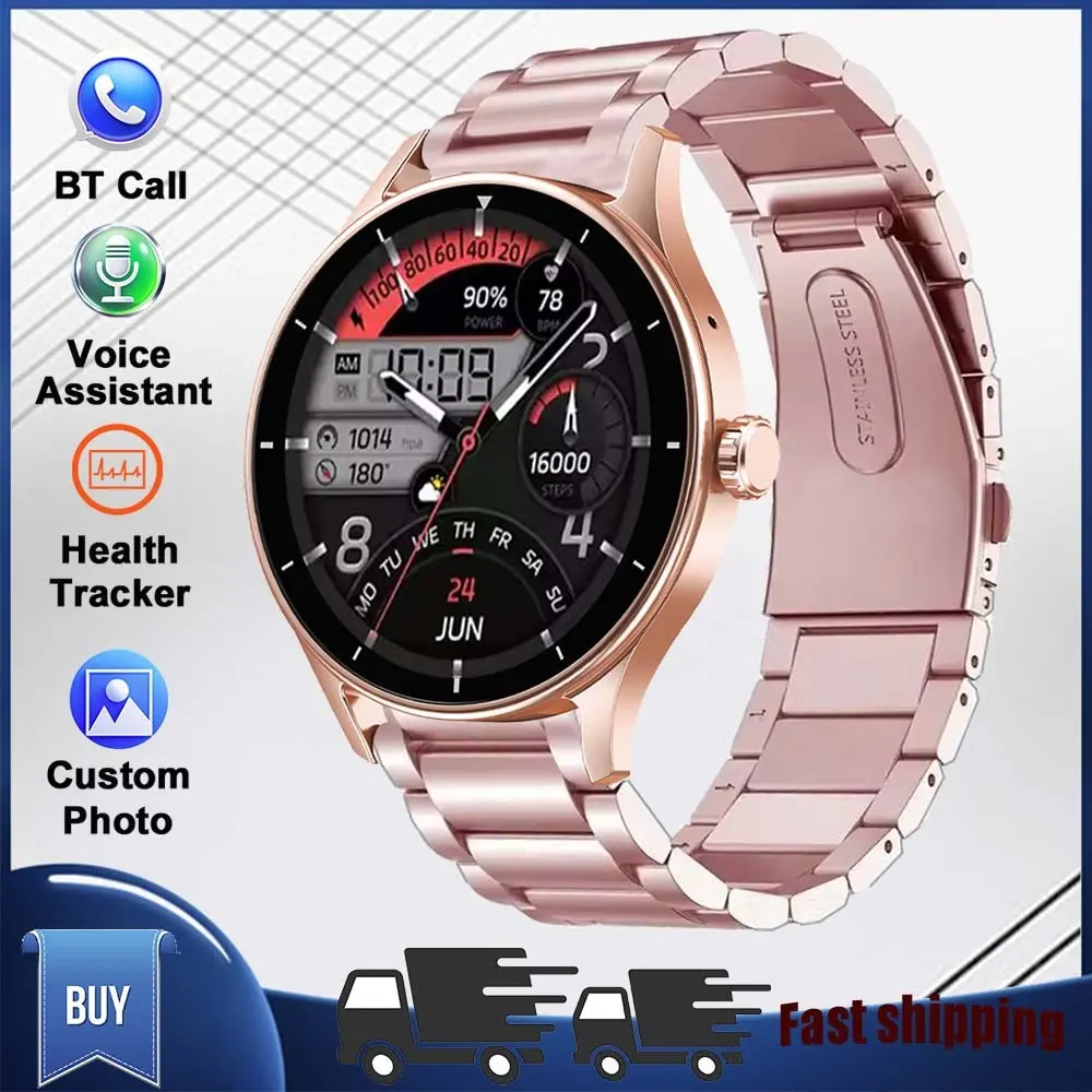 New Fashion Smart Watch For Android Screen 1.53 Inch Custom Gift Unisex BT Phone Calling Electronic Wearable Watch Health Tracker Fitness Smartwatch Sports Mode Android iOS Sports Tracking Smartwatch