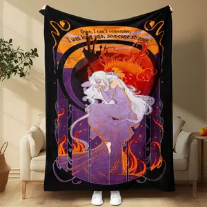 Unicorn Pattern Blanket, Soft Warm Throw Blanket, Air-conditioned Room Blanket, Warm Nap Blanket for Home Decor, Ideal Gift Choice for Girlfriend