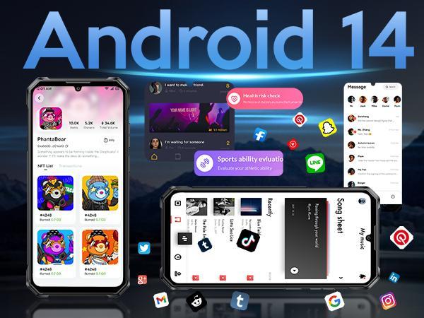 FOSSIBOT F105 Rugged Phone Unlocked 10300mAh Battery Cell 6.74" HD+Display 12GB RAM(4+8)/64GB ROM 20MP Camera 4G Dual SIM Android 14 Waterproof IP68/IP69K Outdoorfun(NOT Compatible with AT&T, Cricket, and Verizon )