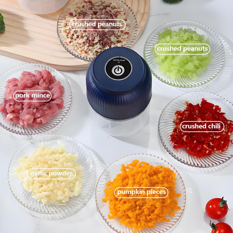 Electric Food Shredder, Mini Meat Grinder, Garlic Puree Maker, USB Charging, Portable Kitchen Gadget for Minced Meat, Vegetable, Onion, Ginger, Chili, Rechargeable Lithium Battery raccoon cheese grater lychee peelers Electric Food Shredder, Mini Meat Grinder, Garlic Puree Maker, USB Charging, Portable Kitchen Gadget for Minced Meat, Vegetable, Onion, Ginger, Chili, Rechargeable Lithium Battery raccoon cheese grater lychee peelers