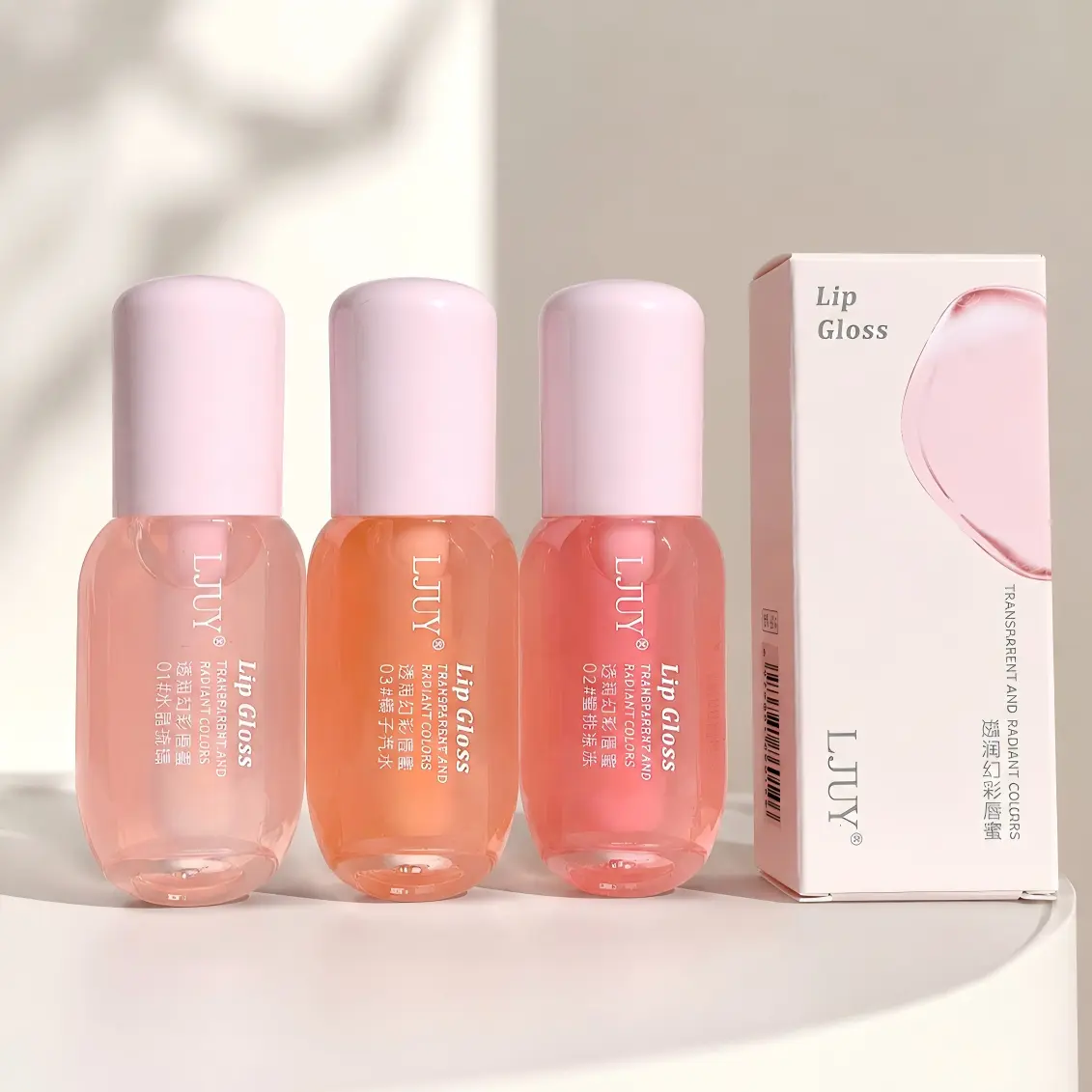 3 Count Plumping Lip Gloss Set, 3-in-1 Balm+Oil+Gloss- Nourishing Lipgloss - Shine & Hydration Moisturizing Hydrating Glossy Lip Stick for Girls & Women Plumping Lip Plumper Lipstick Skincare Hydrate Lip Serum Makeup Tinted Long-Lasting Waterproof