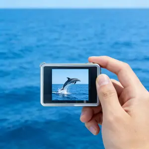 DSLR Mini Camera CMOS 819 Camera with Flash and Battery Base, Portable DV 1080P Camcorder with LCD Display