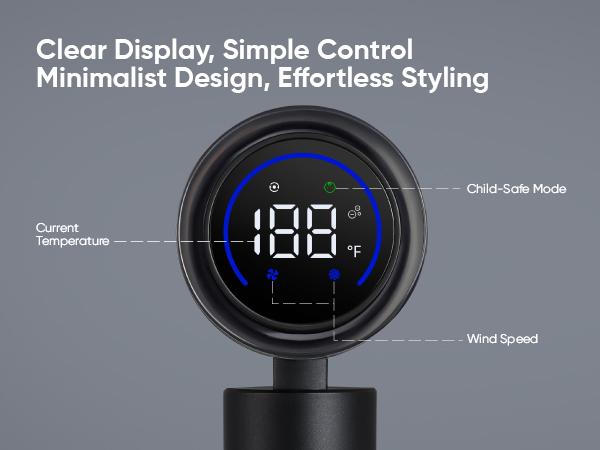 Bluvol T10 Apex Foldable Pocket Hair Dryer Ionic Kid-Safe Lightweight Portable High Speed Travel Dryer with Concentrator for Gym & Home Essentials