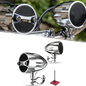 Kspeaker-S7, 3 Inch Motorcycle Speakers and Amplifier Sound System – Weatherproof, Volume Control