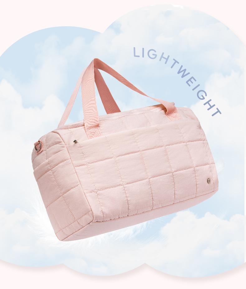 WESTBRONCO 2026 New In Chic Puffer 25L Travel Bag Duffle Bag with Wet Pocket Women Carry All Weekender Bag Waterproof Bag Gym Durable FASHION Bag for Winter Lightweight   Traveling Garment Hospital Bag Mom Gift for her