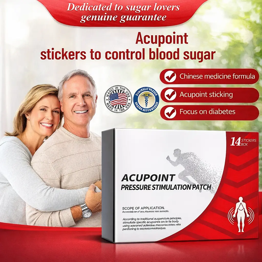 Diabetic Health Patch - Natural Herbal Acupoint Therapy Patch for Diabetes Health, Blood Sugar Control Support (Hand & Ft Care), Herbal Heat Patches