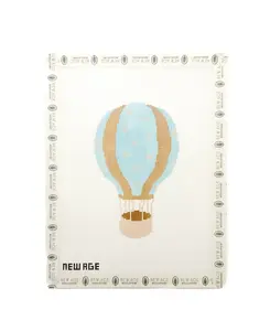 Blue Star Hot Air Balloon Needlepoint Canvas