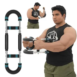 Arm Trainer Chest Workout Strengthen Chest and Arm Muscles Men's Fitness Trainer Detachable Portable Spring Resistance Home Fitness Equipment Forearm Strengthener 60-100lb Adjustable Resistance Three Level System