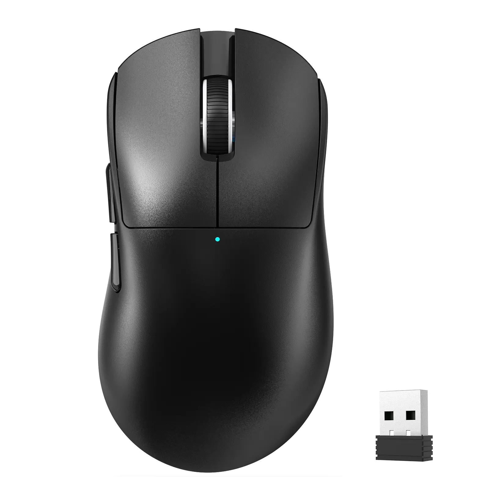 X2 Series Lightweight Wireless Gaming Mouse - Tri-Mode Link (2.4G/Wired/BT), 25000 DPI PAW3311 Optical Sensor, 1000Hz Polling Rate, 500mAh, 69g Ergonomic Anti-Slip Grip, Low Jitter, for Medium-Large Hands, Black with Sticker