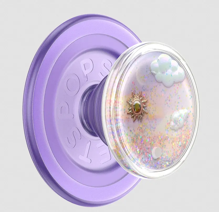 PopSockets MagSafe PopGrip Phone Holder Stand, Tidepool Series Dreamy Whirl Mobile Phone Accessory for Smartphones