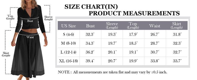 Naeduo Women's 2 Piece Lounge Sets Spring/Summer Ribbed Button Down Cardigan & Elastic Waist Skirt in Soft Breathable Blend for Vacation Outfits SpringStatements Naeduo Women's 2 Piece Lounge Sets Spring/Summer Ribbed Button Down Cardigan & Elastic Waist Skirt in Soft Breathable Blend for Vacation Outfits SpringStatements