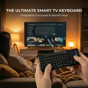 Universal Mini Wireless Keyboard-2.4G Rechargeable with Touchpad,Backlit, Ergonomic Design,Wide Compatibility Stable Connection phone accessory Bluetooth Keyboard Mechanical Gaming Keyboard computer mouse spreadsheet keyboard mat