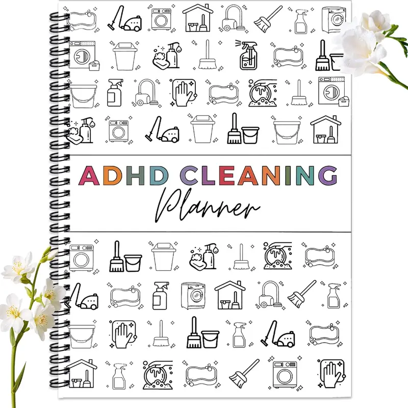 【TikTok Top Seller】Household Daily Cleaning Schedule and Checklist Organizer-1 Count Cleaning Checklist Schedule Notebook-Checklist Notebook Mother's GiftsChore Chart Notebook for Home-Family Cleaning Tasks-Editable Template ADHD