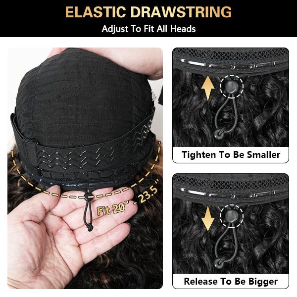 Midulla Highlight Burmese Curly 13x6 Pre Cut Lace Front Wigs Human Hair Ready to Wear Glueless Wig with Finger Coil Ends SpringStatements