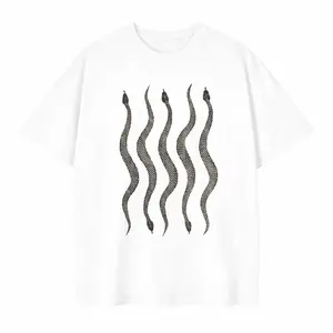 Snake Graphic T Shirt, Python Print Tee, Unisex Short Sleeve Art Shirt