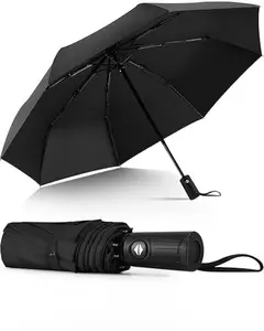 Windproof Travel Umbrella, Automatic Umbrellas for Rain, Portable & Compact Umbrellas for Backpack, Strong UV for Protection, Folding Small Sun Umbrella for Car, Walking