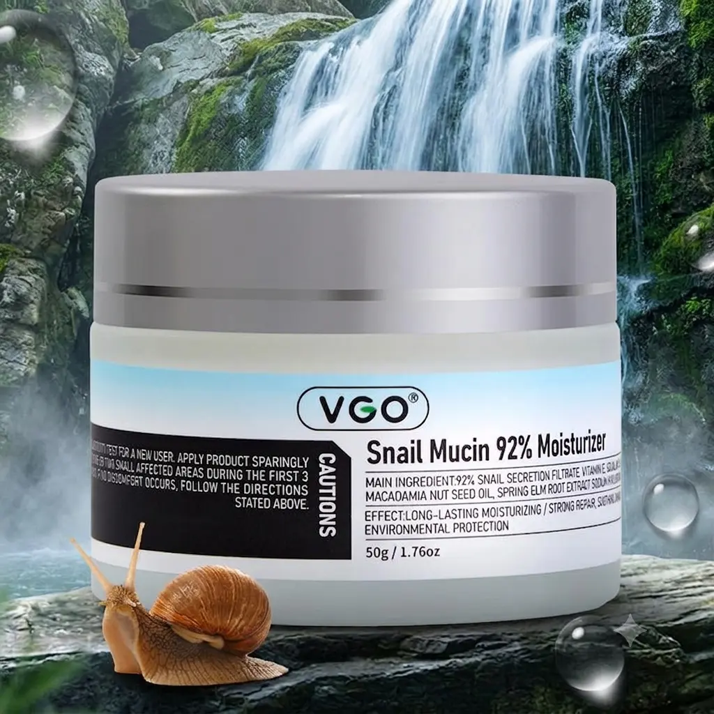 VGO Snail Silky Gel Moisturizer - Smooth, Lightweight Daily Skincare for Hydrating Simple Skin Routines