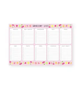 Grocery List Notepad with 50 tear-off sheets 5.5 x 8.5 inches