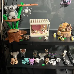 Build a Box Live Interactive Playset with Adorable Animal Figurines and Playhouse for Creative Play