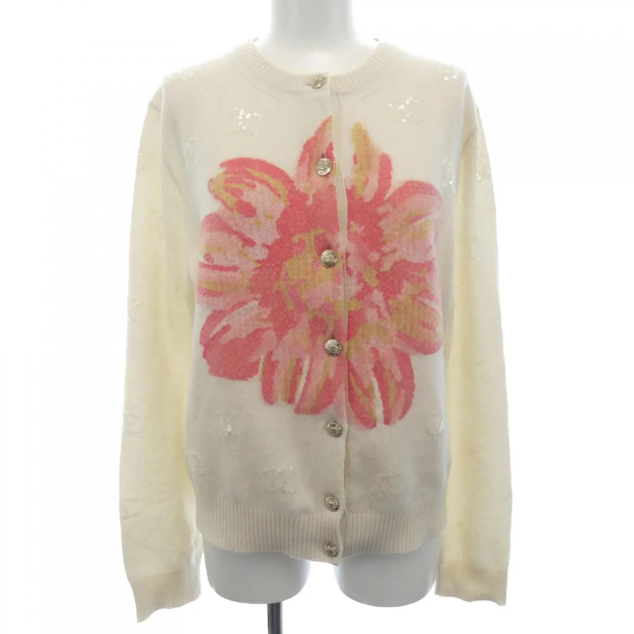 Pre-owned CHANEL Cashmere Small Leather Goods Cardigan