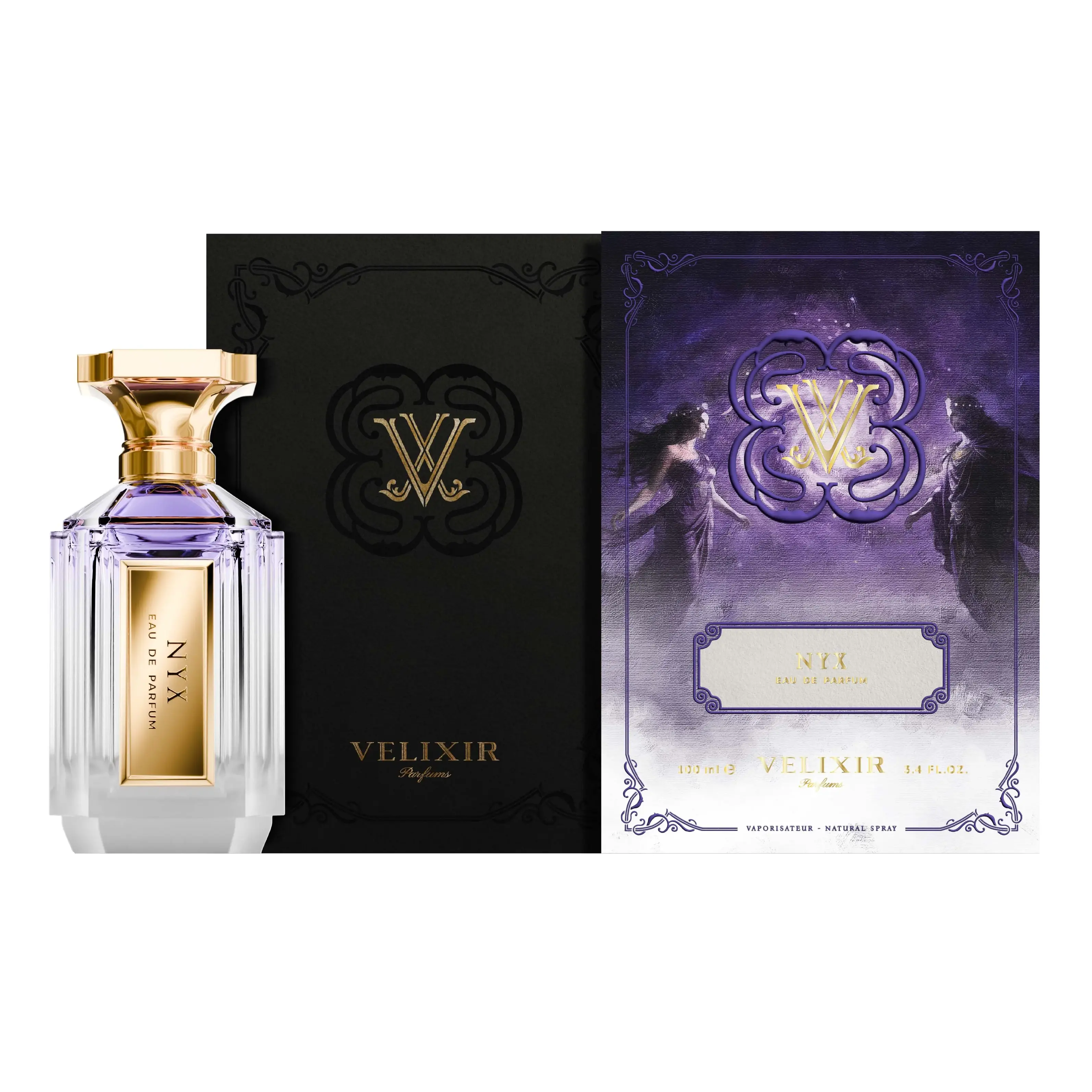 Velixir Nyx for Unisex Eau de Parfum Spray, 3.4 Ounce