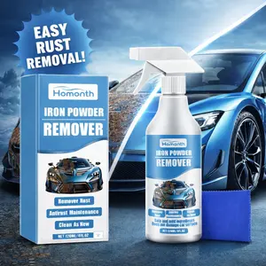 Household Iron Powder Remover Spray 120ml Set for Metal Tools and Chains Removes Iron Stains Cleans Multiple Surfaces Fast
