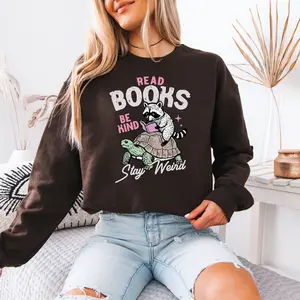Read Books, Be Kind Stay Weird - Crew Neck Sweatshirt