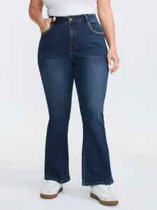 【Summer Turn-Up】【Y2K】【Pocket Approved】BlOOMCHIC Plus Size Mid-Rise Curve-Flattering Bootcut Jeans [M-6X] 2026 Summer Pick for Mother's Day
